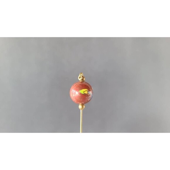 Cloisonne Floral Stick Pin - Picture 8 of 10